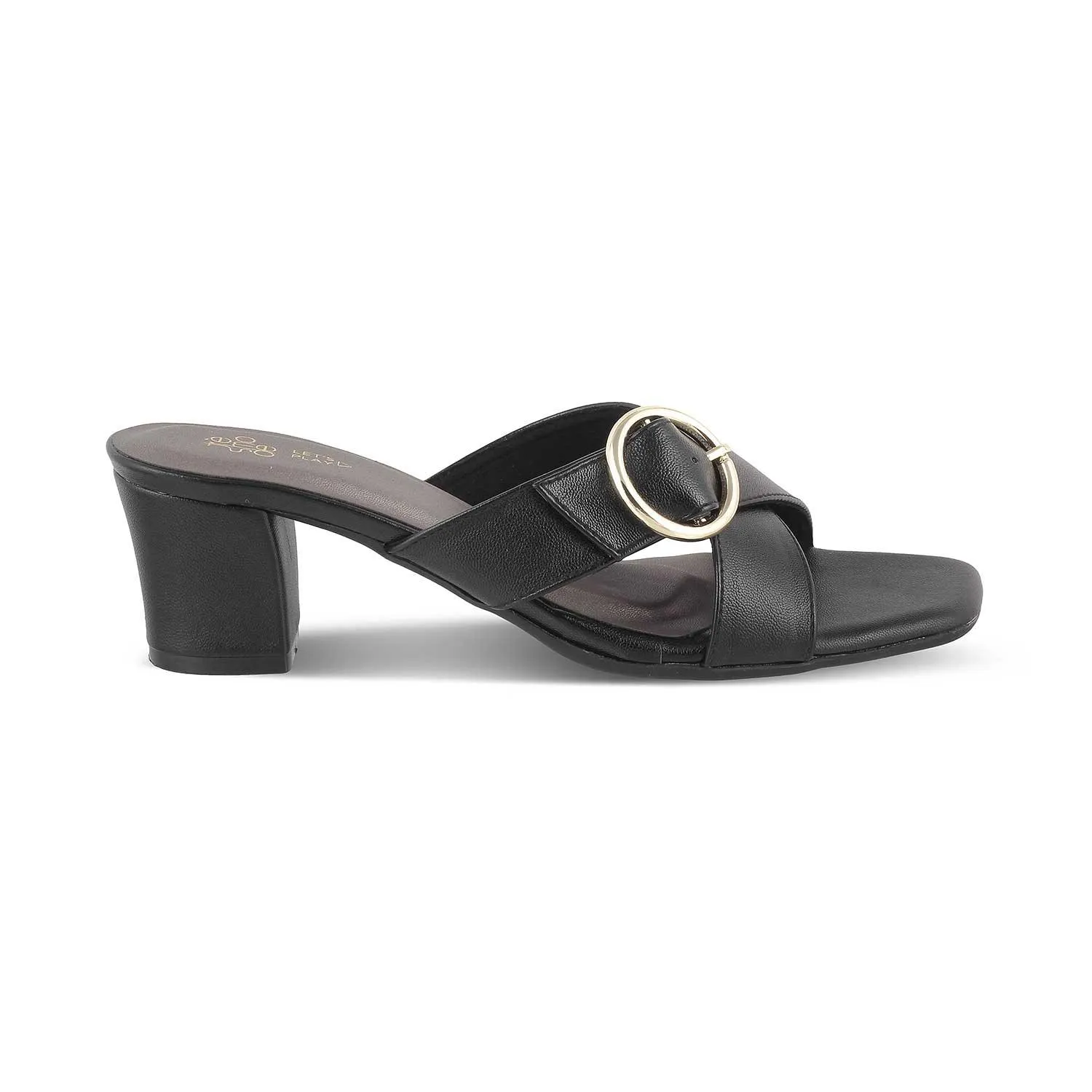 The Glide Black Women's Dress Block Heel Sandals Tresmode