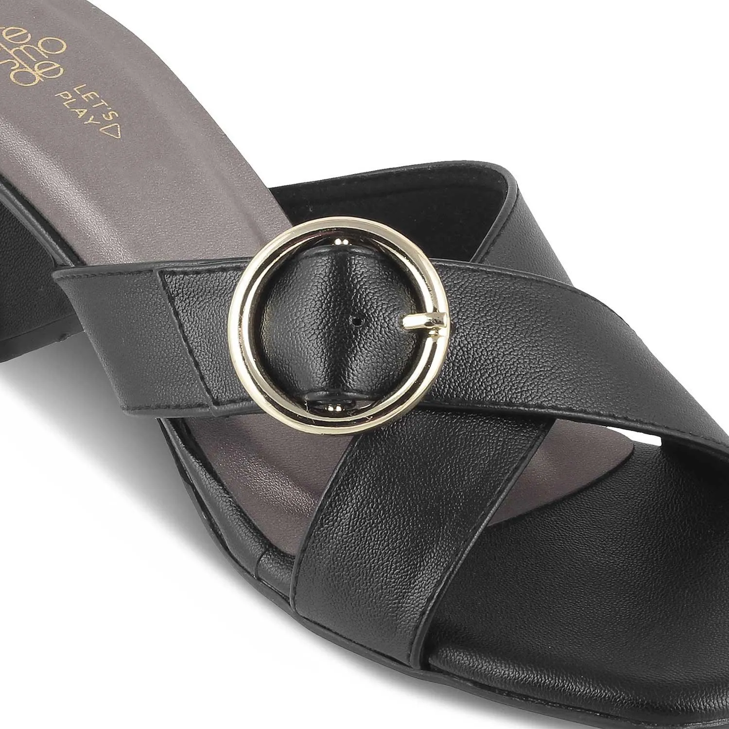 The Glide Black Women's Dress Block Heel Sandals Tresmode