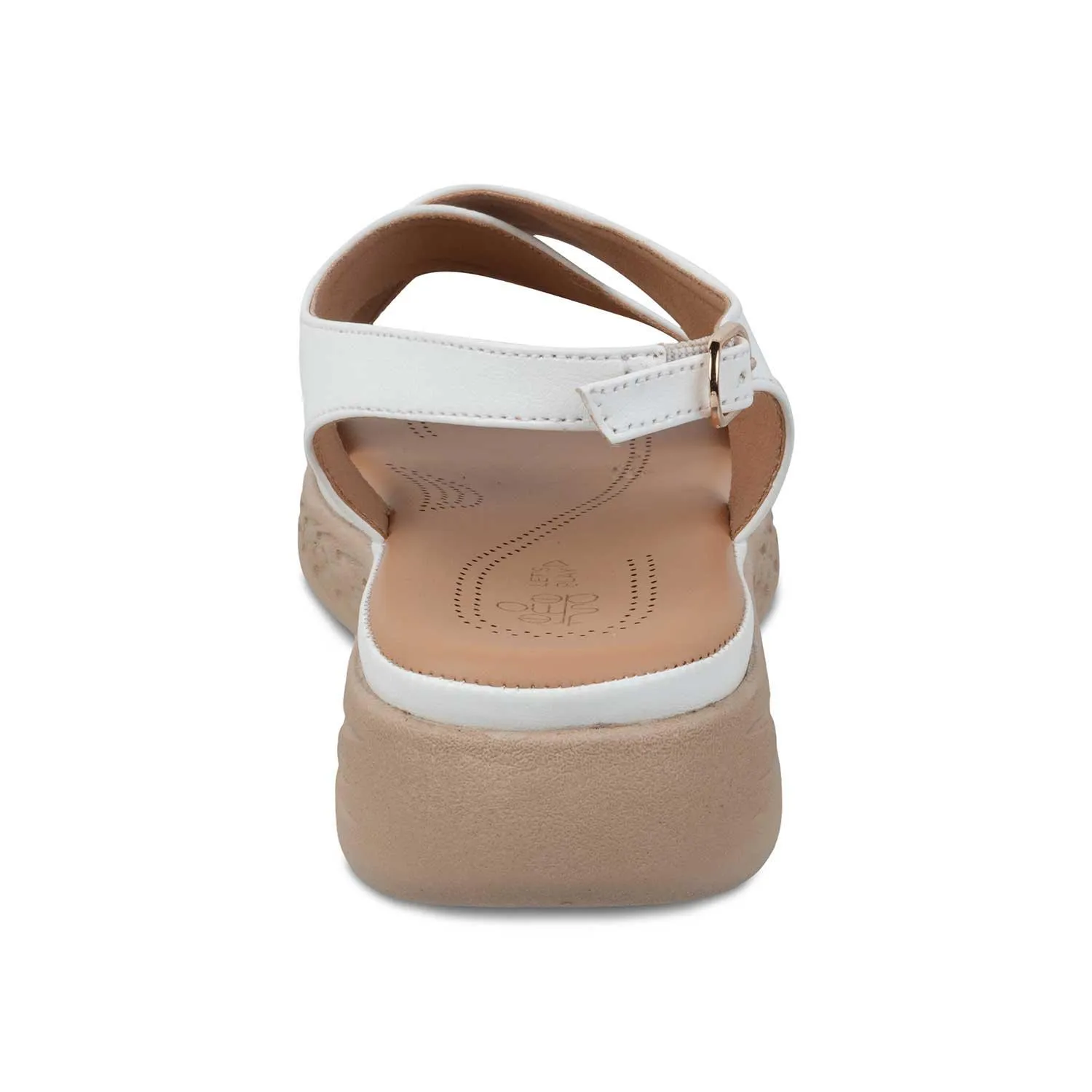 The Havit White Women's Casual Wedge Sandals Tresmode