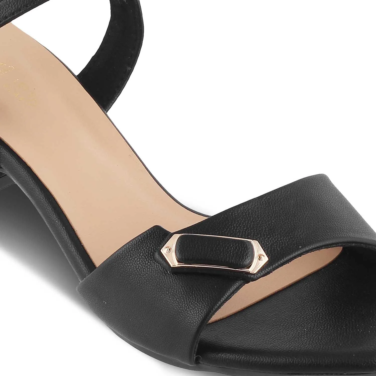 The Maui Black Women's Dress Block Heel Sandals Tresmode