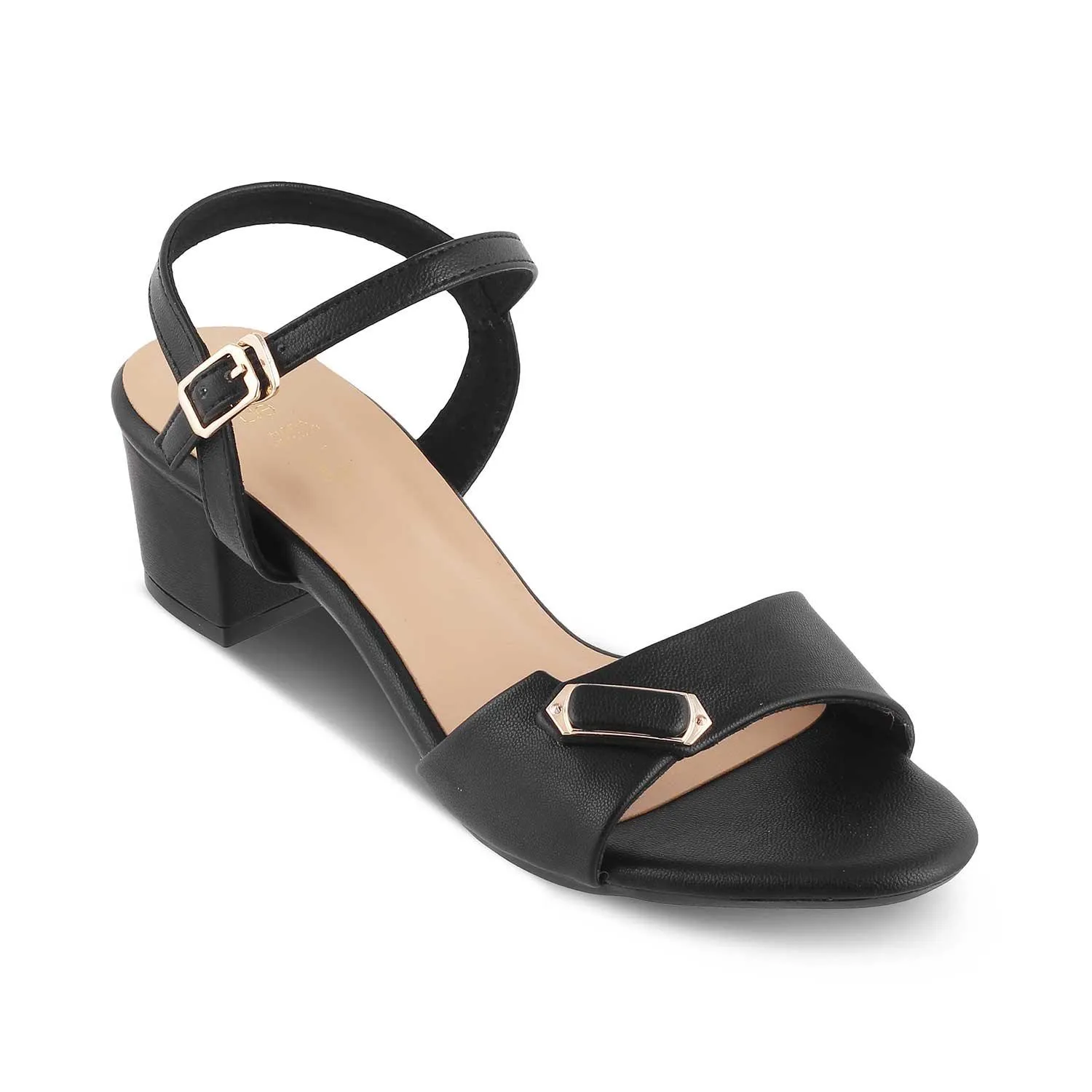 The Maui Black Women's Dress Block Heel Sandals Tresmode