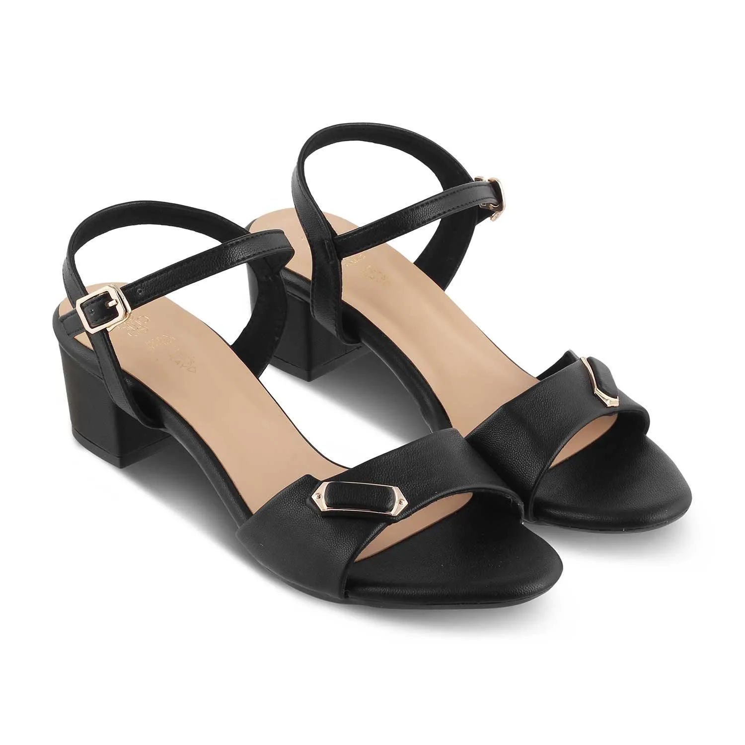 The Maui Black Women's Dress Block Heel Sandals Tresmode