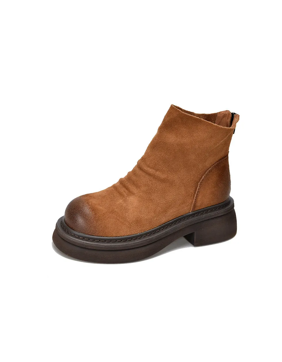 Winter Autumn Round Toe Suede Martin Boots