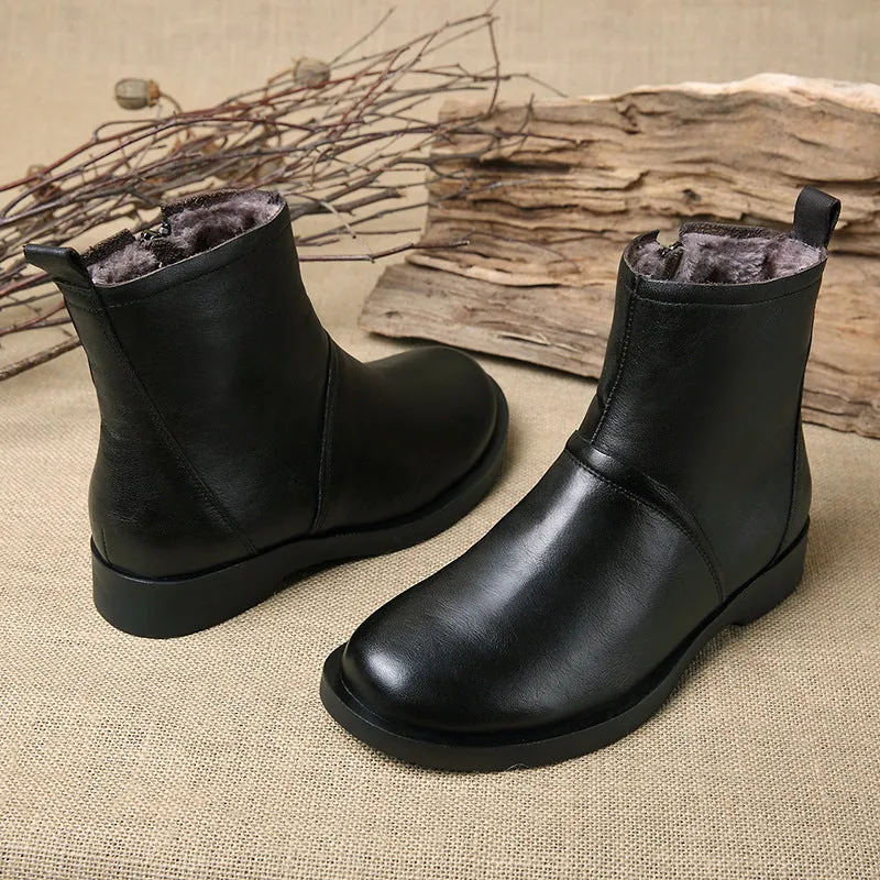 Women Handmade Plush Retro Boots| Gift Shoes