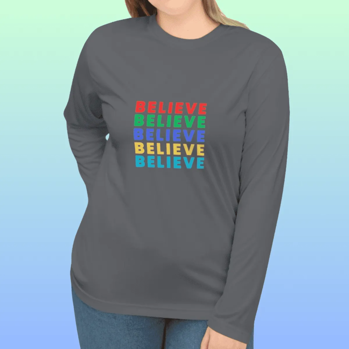 Women's Believe Performance Long Sleeve Shirt