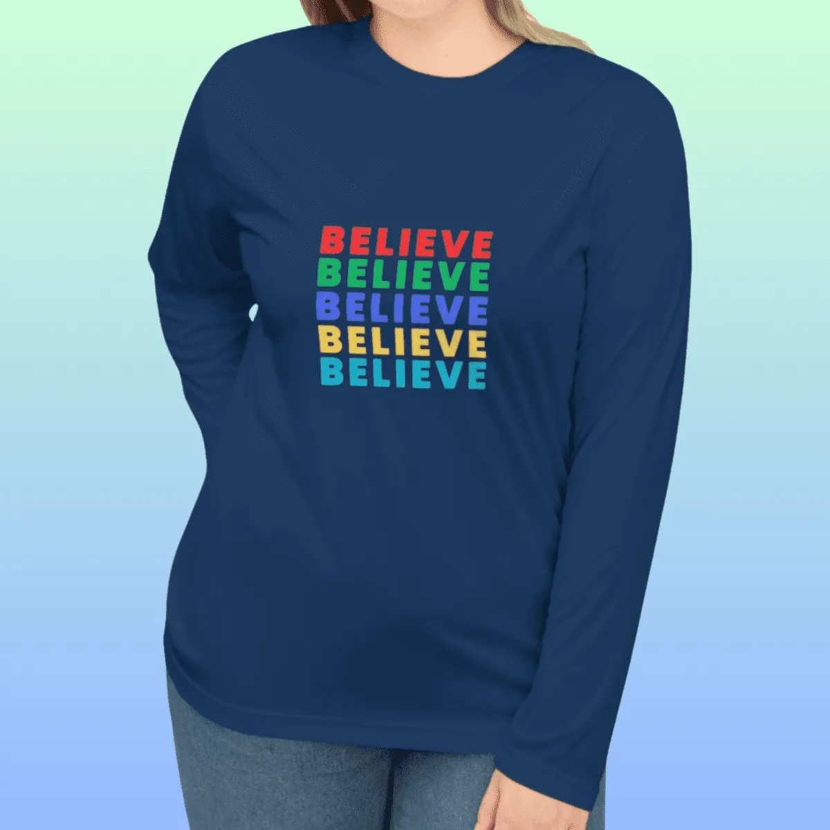 Women's Believe Performance Long Sleeve Shirt