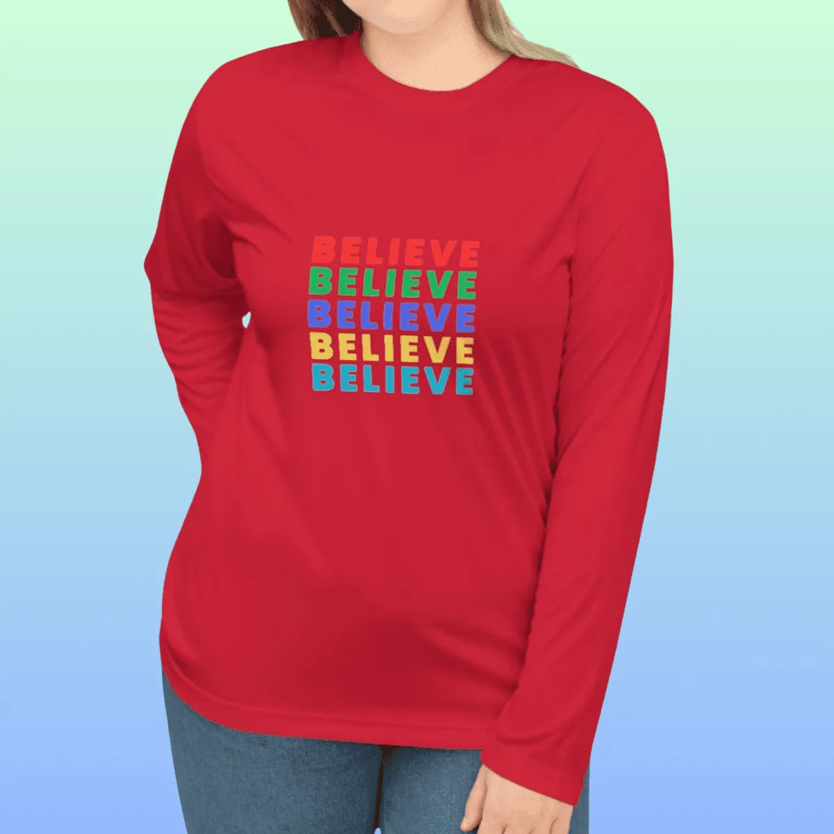 Women's Believe Performance Long Sleeve Shirt