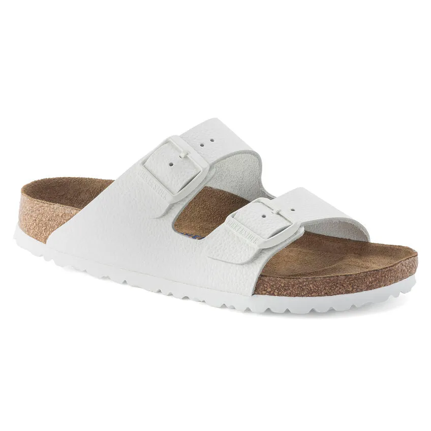 Women's Birkenstock Arizona Soft Footbed Leather 1024952 Color:  White