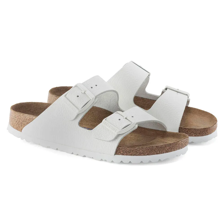 Women's Birkenstock Arizona Soft Footbed Leather 1024952 Color:  White