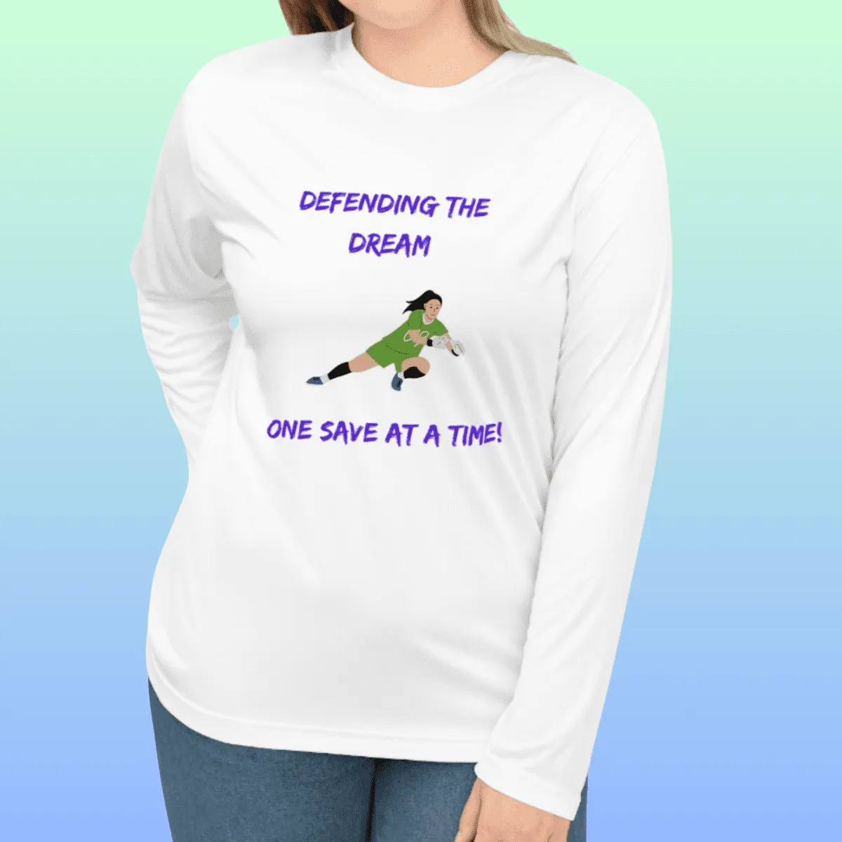 Women's Goalkeeper Theme Performance Long Sleeve Shirt