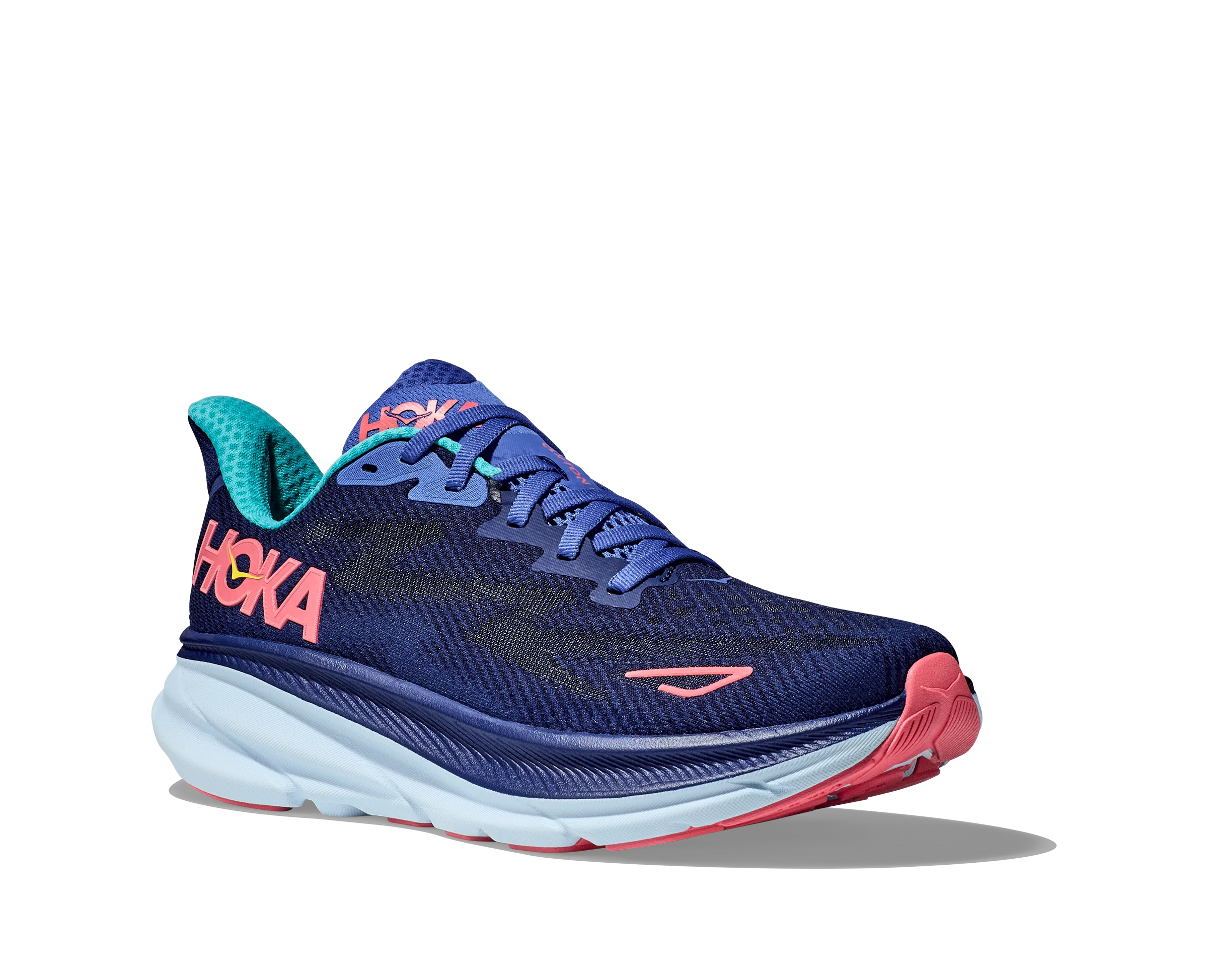 Women's Hoka Clifton 9 Color: Bellwether Blue/Ceramic