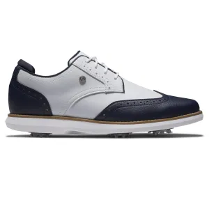 Womens Traditions Cleated Golf Shoes White/Navy - 2024